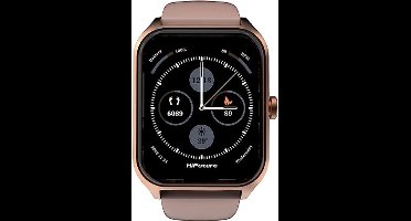 HiFuture Ultra 2 Pro smartwatch: heren en dames, 1,78 inch AMOLED-display, IP68 stof- en waterbestendigheid, bloedzuurstofbewaking Polshartslagmeter, 7 dagen batterij, stappenteller, slim sporthorloge voor Android - Kleur (Rose)