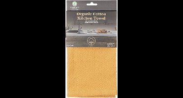 Smart - Keukenhanddoek - Mosterd - Biokatoen Mosterd - 1 stuk - 60x40