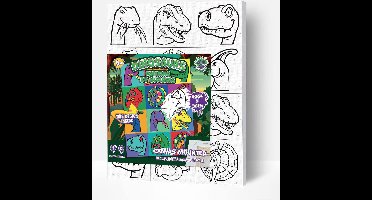 LANNOO CREATIVE SETS - Dinosaur Pop Art Paint By Numbers