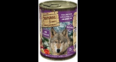 Hondenvoer Natural Greatness - Eend en Konijn met Appel - 400g, Graanvrij, Compleet Natvoer