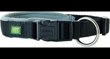 Hunter halsband voor hond neopreen vario plus zwart / grijs 010_60-65 cmx25 mm