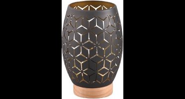 REALITY BIDAR - Tafellamp - Zwart-goud - excl. 1x E27 4 W - Plafondbevestiging