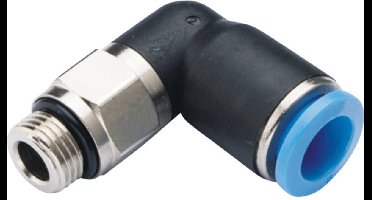 TRU COMPONENTS Haakse koppeling GPL8-G01 Buis-Ø: 8 mm Afm. schroefdraad: G1/8 1 stuk(s)