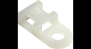 TRU COMPONENTS Bevestigingssokkel Schroefbaar TC-6645712 Natuur 100 stuk(s)