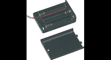 TRU COMPONENTS SBH-331A Batterijhouder 3 AA (penlite) Kabel