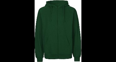 Fairtrade Men's Zip Hoodie met capuchon Bottle Green - XXL