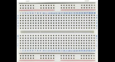 Velleman High-quality breadboard, soldeervrij, 456 contacten, compatibel met Arduino, ABS, grijs
