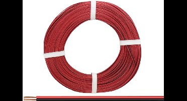 Donau Elektronik 225-010-25 Draad 2 x 0.25 mm² Rood/zwart 25 m