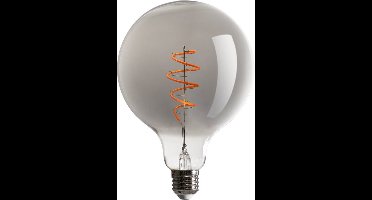 Ledmaxx LED globelamp G125 5W 130lm 1800K rookglas dimbaar | E27 | Zeer Warm Wit | 5 watt | 15.000 Branduren