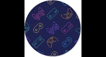 Gaming Muismat - Mousepad - 20x20 cm - Gaming - Patroon - Controller - Geschikt voor Gaming Muis en Gaming PC set