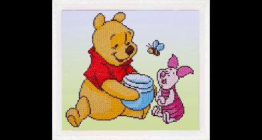 Vervaco - Diamond painting kit - Disney Pooh met knorretje - PN-0175277 - - Borduurpakket volwassenen - Borduurpakket kind