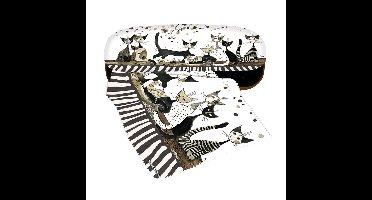 Fridolin hardcase brillenkoker met doekje Wachtmeister - Cats - Sepia