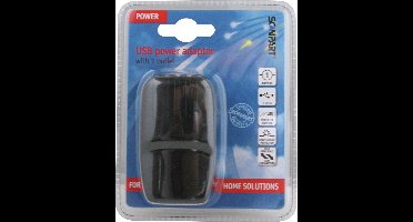 Scanpart USB stekker met 1 poort - USB A aansluiting - 1A - Zwart