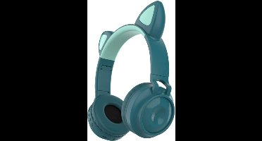 Koptelefoon Kinderen - Kinder Headset - Koptelefoon met Bluetooth - Zachte Oorkussens Koptelefoon voor Kinderen - blauw