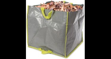 Perel Tuinafvalzak, opvouwbaar, 400 l, handgrepen, grijs, ultrasterk