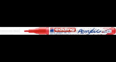 Acrylmarker edding e-5300 f verkeersrood | 10 stuks