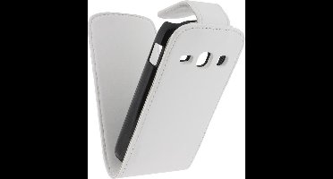 Xccess Leather Flip Case Samsung Galaxy Fame S6810 Wit