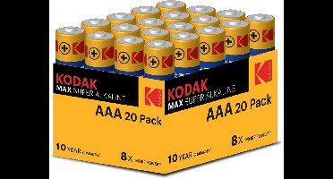 Kodak Max Super Alkaline AAA 20 Pack