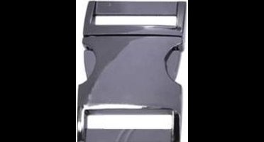 Paracord metalen buckle / sluiting - Gun metal - 25 x 40mm