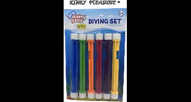 Power Escorts - Duik Staven - Diving Set - 6 Stuks - Regenboog kleuren
