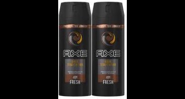 Axe - Deodorant - Spray - Dark Temptation - 48h - 150ml x 2