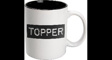 Zwart Wit Mok - Topper