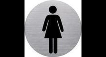 helit Piktogramm 'de badge' WC Behinderte', rund, zilver