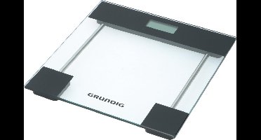 Grundig - Digitale Personenweegschaal - Glazen Design - Max. 180 kg - Meet in kg/lb/st - 100 g nauwkeurig - Automatische uitschakeling - Inclusief 2× AAA‑batterijen