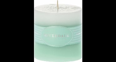 Riverdale - Geurkaars stompkaars Honeydew Melon dip dye mint 9x9cm - Groen