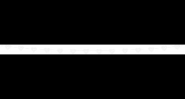 PARTYDECO - Papieren slinger met witte kanten harten 8 cm x 1,8 m voor bruiloften