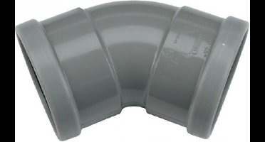 Afvoer pvc manchet - Bocht 45° - 2x mof - 110mm