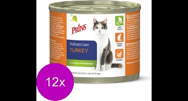 Prins Naturecare Cat 200 g - Kattenvoer - 12 x Kalkoen