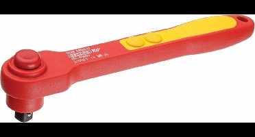 Gedore VDE 1993 U VDE-Omschakelbare ratel - met drukknop-ontkoppeling - 1/2''