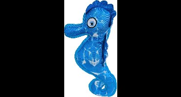 Hondenspeelgoed - Drijvend Zeepaard - Kleur: Blauw - Lengte: 31 cm