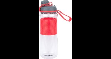 Avento Drinkfles Twisted - 0.6 Liter - Roze/Grijs/Transparant - 0,60 L