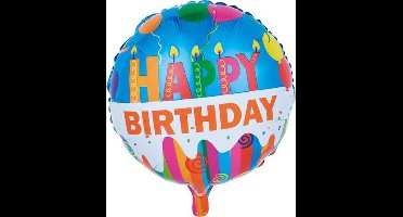 Wefiesta Folieballon Happy Birthday Balloons 45 Cm