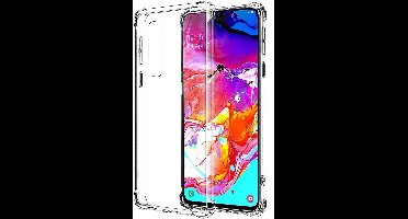 Ntech Hoesje Geschikt Voor Samsung Galaxy A70/A70s Transparant Anti Shock Back hoesje
