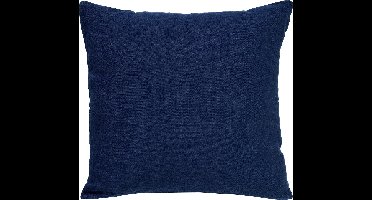 Dutch Decor LINN - Sierkussen 45x45 cm - 100% linnen - effen kleur - Insignia Blue - donkerblauw - Inclusief binnenkussen - Luxe kussens voor woonkamer & bank
