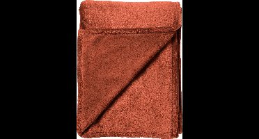 Dutch Decor - CHARLIE - plaid 200x220 cm - extra grote fleece deken - effen kleur - Potters Clay - oranje
