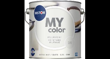 Histor MY Color Muurverf Swansong - Extra Mat – Reinigbaar en Geurarm – Extra Dekkend en Vochtregulerend – Voor Binnen - 2.5L - Wit