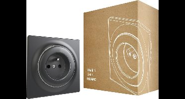 FIBARO Walli N Outlet type E - Antraciet - Klassiek basiselement