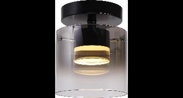 HighLight plafondlamp Salerno 1 lichts - zwart / smoke