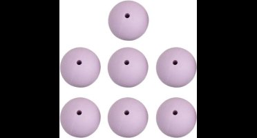 Go Handmade Siliconen Kralen 7 Stuks 21 Lavender