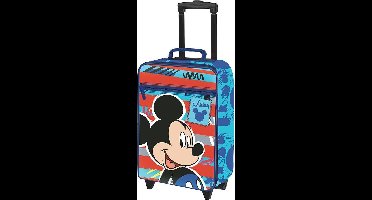 Disney Trolley Mickey Mouse 32 Liter Polyester Blauw/rood