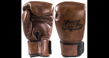 Danger BG-D Kickbokshandschoenen Leer - Retro Bruin - 14 oz.