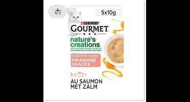 Purina Gourmet nature's creations met zalm en vleugje wortel 5x (5x10g)