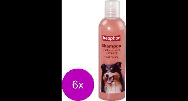 6x Beaphar Shampoo Langharige Vacht voor Hond - Hondenvachtverzorging - 250ml
