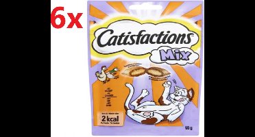 Catisfactions - Kattensnack Mix - Kip en Eend - 6x60g