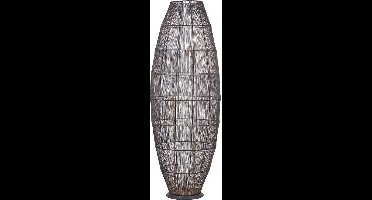 PTMD Meilo Lantaarn - 44 x 44 x 122 cm - Ijzer - Zwart