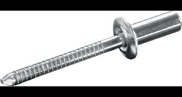 GOEBEL® - 250 x Gesloten blindklinknagels (Ø x L) 4,8 x 8 mm - RVS A2 / RVS C1 - Vlakke kop - CUP - 2180148800 - ISO16585 - Popnagel